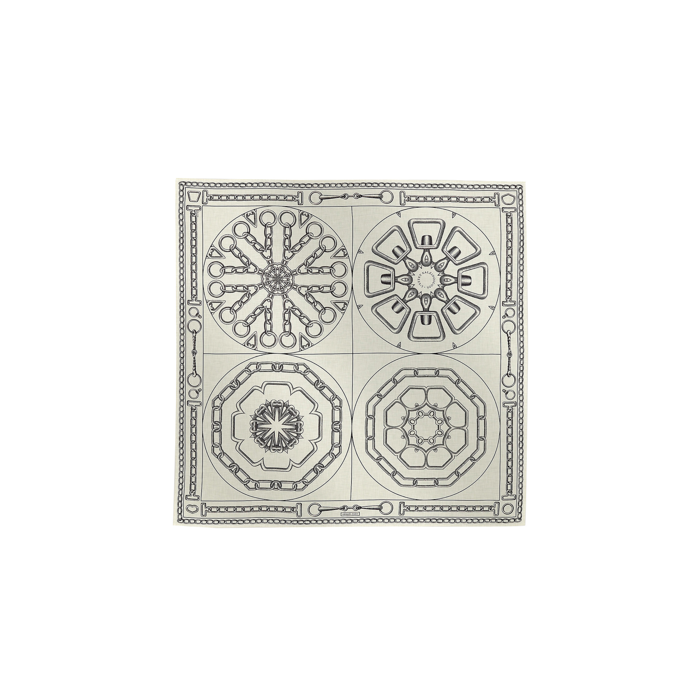 HERMÈS “KALEIDOSCOPE EFFECT” 140 SHAWL H243800Sv07 (135*135cm) 